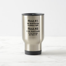 Rule Math Teacher Mugs