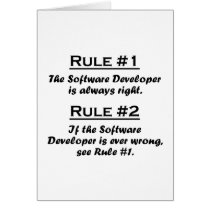 Rule Software Developer Card