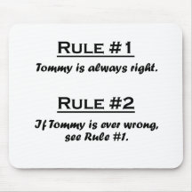 Rule Tommy Mouse Pad
