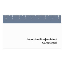 Ruler blue business cards