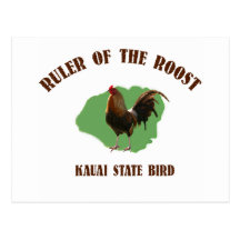 Ruler of the Roost Kauai Post Card