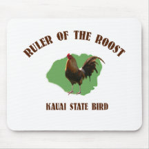 Ruler of the Roost Kauai State Bird Mouse Mat