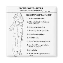 Rules for the Office Raptor Magnet