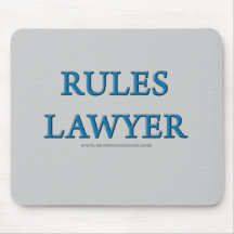 Rules Lawyer Mousepad