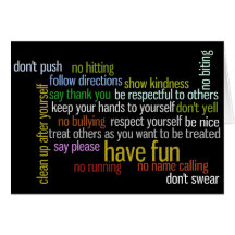 Rules of the House Greeting Card