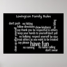 Rules of the House Poster