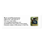 Rum and Runestones Skinny Cards Business Card Template