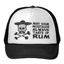 Rum Moustache hat - choose colour