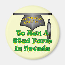 Run A Stud Farm Refrigerator Magnets
