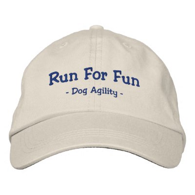Run for Fun Dog Agility Embroidered Hat