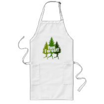 Run Forest, Protect the Earth Day Aprons