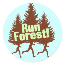 Run Forest Sticker