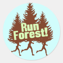 Run Forest Sticker
