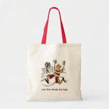 Run Fun Shoot The Ball Tote Bags