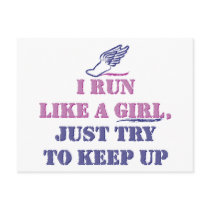 Run Like a Girl Post Cards