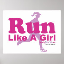 Run Like A Girl Posters
