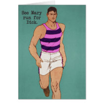 Run Mary Run! [funny gay card]