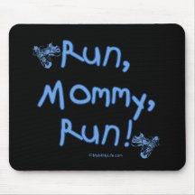 Run Mommy Run - Blue Mouse Mats