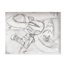 run robot run post card