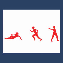 Run, Slide, Shoot postcards