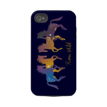 Run Wild Ponies iPhone Case-Mate Case