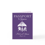Runaway Bay Jamaica Passport Wedding Invitation Greeting Cards