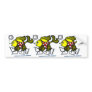 Runaway Fish funny running fish cartoon Bumper Sticker