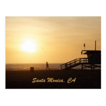 Runner at Sunset Postcards