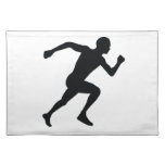 Runner Black Silhouette Shadow Placemat