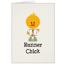 Runner Chick Half Marathon Greeting Card