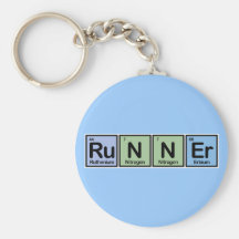 Runner made of Elements Keychain