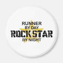 Runner Rock Star by Night Magnets