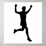 Runner running poster