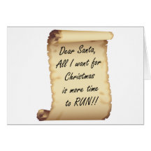 RunnerChick Dear Santa Cards
