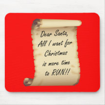 RunnerChick Dear Santa Mouse Pad