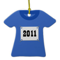 Runner's Shirt and Bib ornaments
