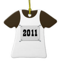 Runner's Singlet and Bib ornaments
