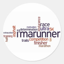 Runner's Words Stickers