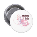 Running Babe Pinback Button
