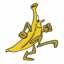 running banana cut outs