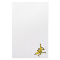 running banana personalized stationery