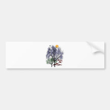 Running Deer Bumper Sticker
