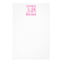 Running For The Cure Personalized Stationery
