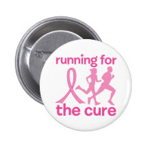 Running For The Cure Pinback Button
