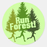 Running Forest Stickers