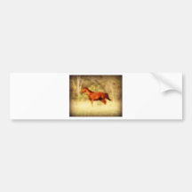Running Horse Bumper Sticker