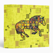 RUNNING HORSE SQUARED 1.5" Ring Binder