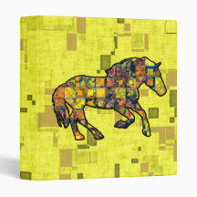 RUNNING HORSE SQUARED 1" Ring Binder