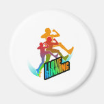 Running iGuide Splits Fridge Magnet