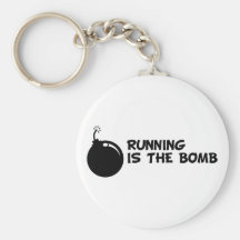 Running is the Bomb Key Chain